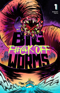 BIG F#@K OFF WORMS #1 Black and White Version